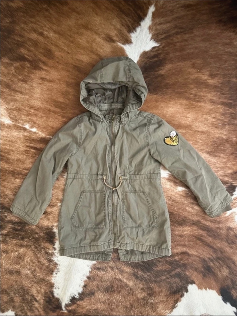 Girl H&M Hooded Utility Jacket